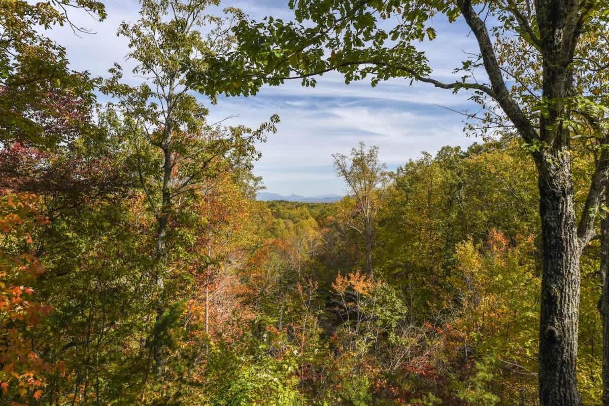 View! Cozy, Private, Fireplace, Hot Tub Log Cabin, Honeymoon! Sevierville Exterior photo